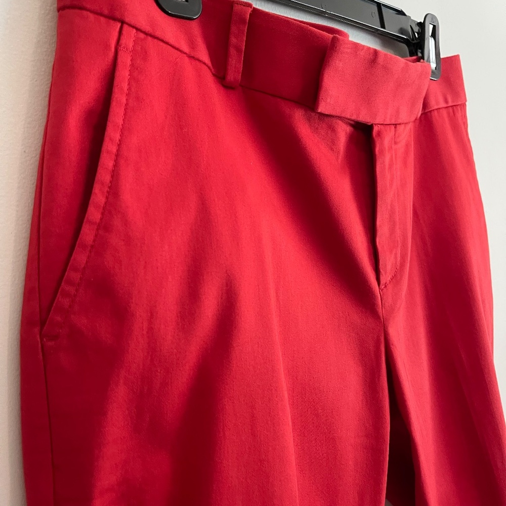Banana Republic Size 6 Red Straight Leg Pant